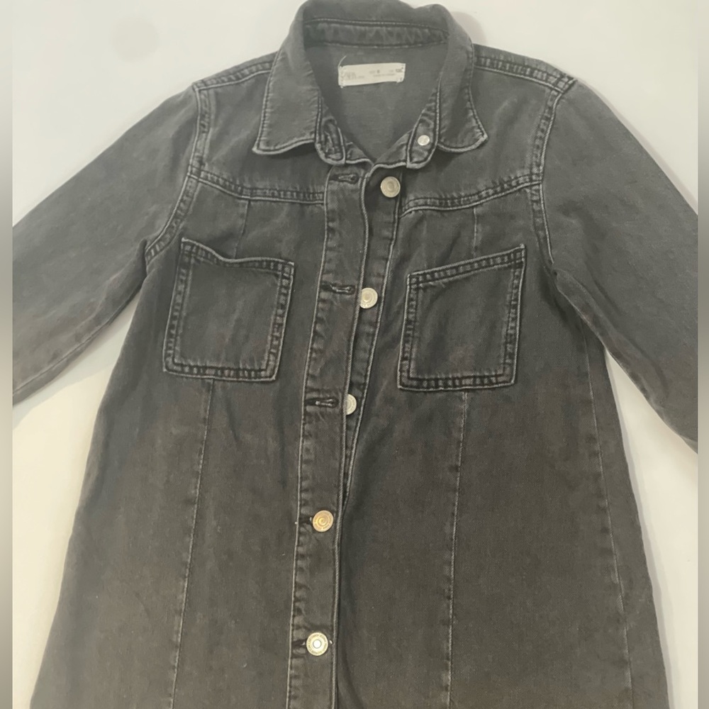 Zara black jean dress